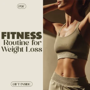 Your Fitness Routine for Weight Loss | Digital Download Guide, eBook & Checklist for Cardio, Strength Training, AI Workout Plans & Motivation