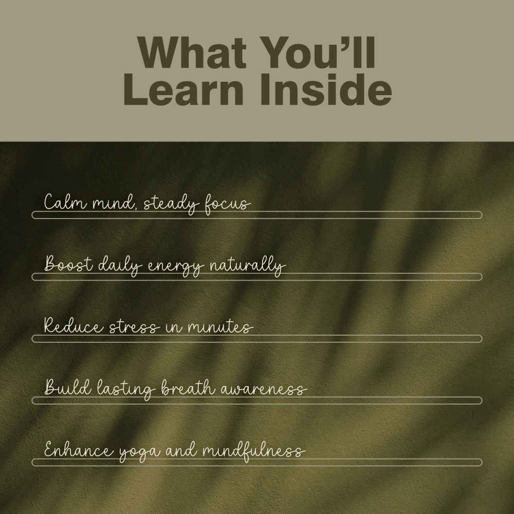 Breathe Your Way to Calm and Energy | Yoga Breathing Exercises Guide for Relaxation, Focus & Vitality | Digital Download eBook for Stress Relief, Mindfulness, and Daily Wellness Routine - Image 4