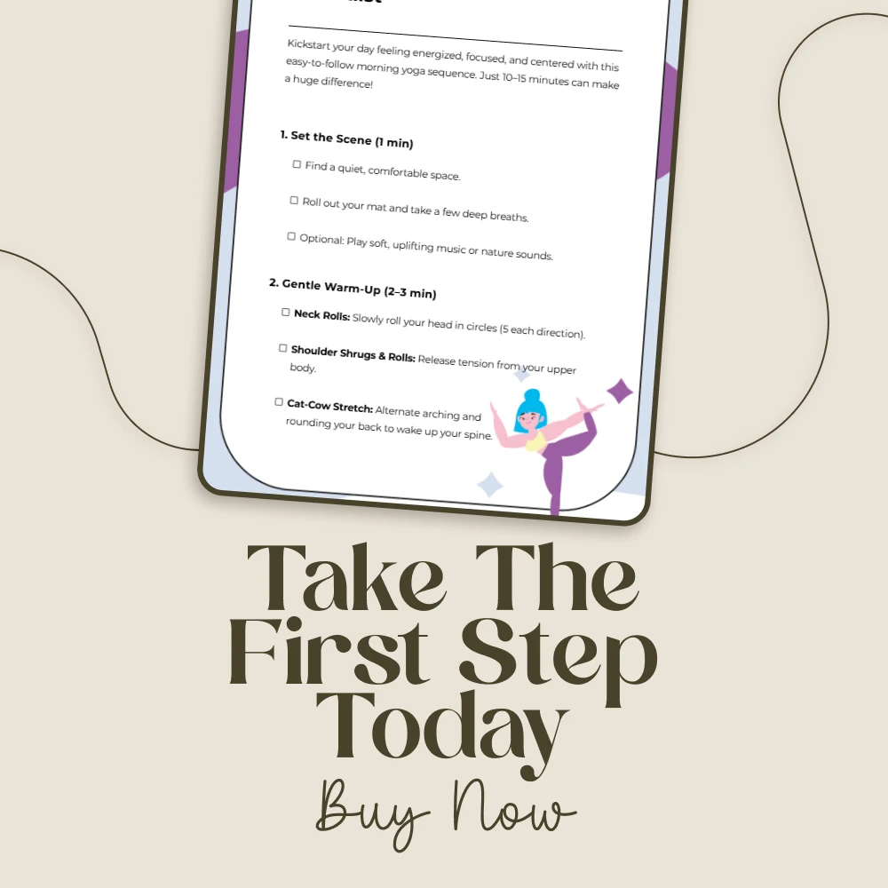 Morning Yoga Wake-Up Checklist | Digital Download | Morning Yoga Sequences to Wake Up | Printable Yoga Routine for Beginners - Image 7
