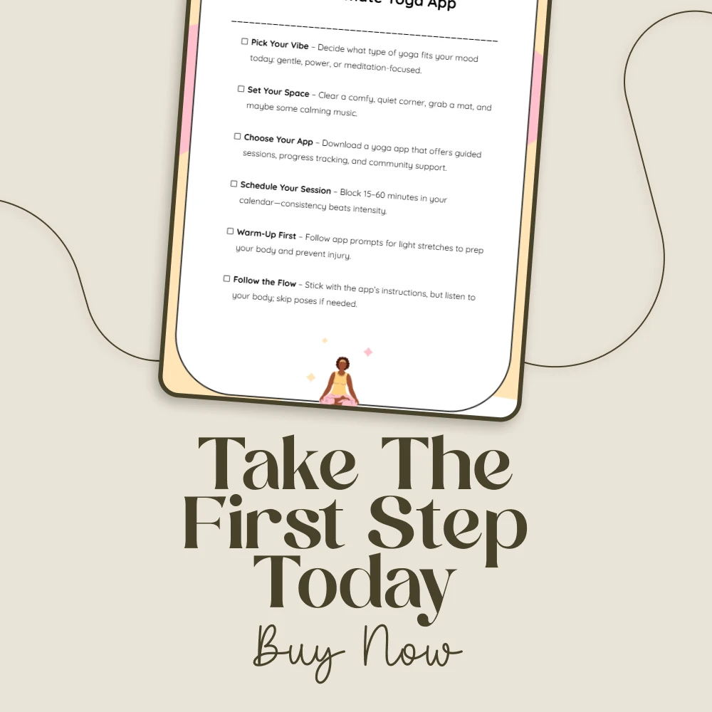 Flow & Glow: Your Ultimate Yoga App Checklist | Digital Download for Mindful Living, Yoga Routine Planning & Daily Wellness | Perfect Companion for All Yoga Apps - Image 7