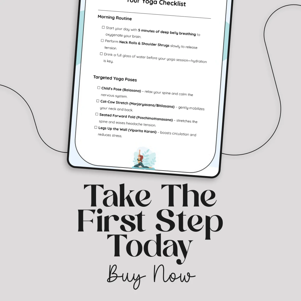 Migraine-Free Flow: Your Yoga Checklist | Digital Download for Natural Headache Relief | Yoga for Migraines and Headaches Wellness Guide - Image 6