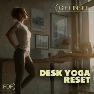 Desk Yoga Reset | Digital Guide for Focus and Posture | Desk Yoga for Focus and Posture Exercises | Home Office Wellness