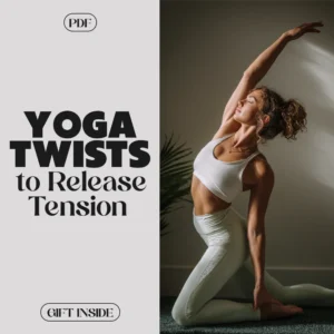 A Checklist to Release Tension with Yoga Twists | Printable Yoga Guide, eBook & Digital Download for Stress Relief, Mindfulness & Wellness