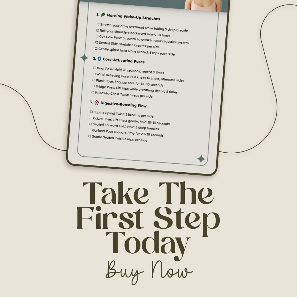 The Anti-Constipation Yoga Checklist | Natural Relief Yoga Exercises for Digestion & Gut Health | Digital Download - Image 7