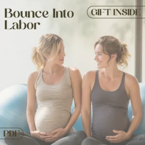 Bounce Into Labor Yoga Ball Checklist | Digital Download for Pregnancy | Yoga Ball Labor Exercises Guide & Cheat Sheet