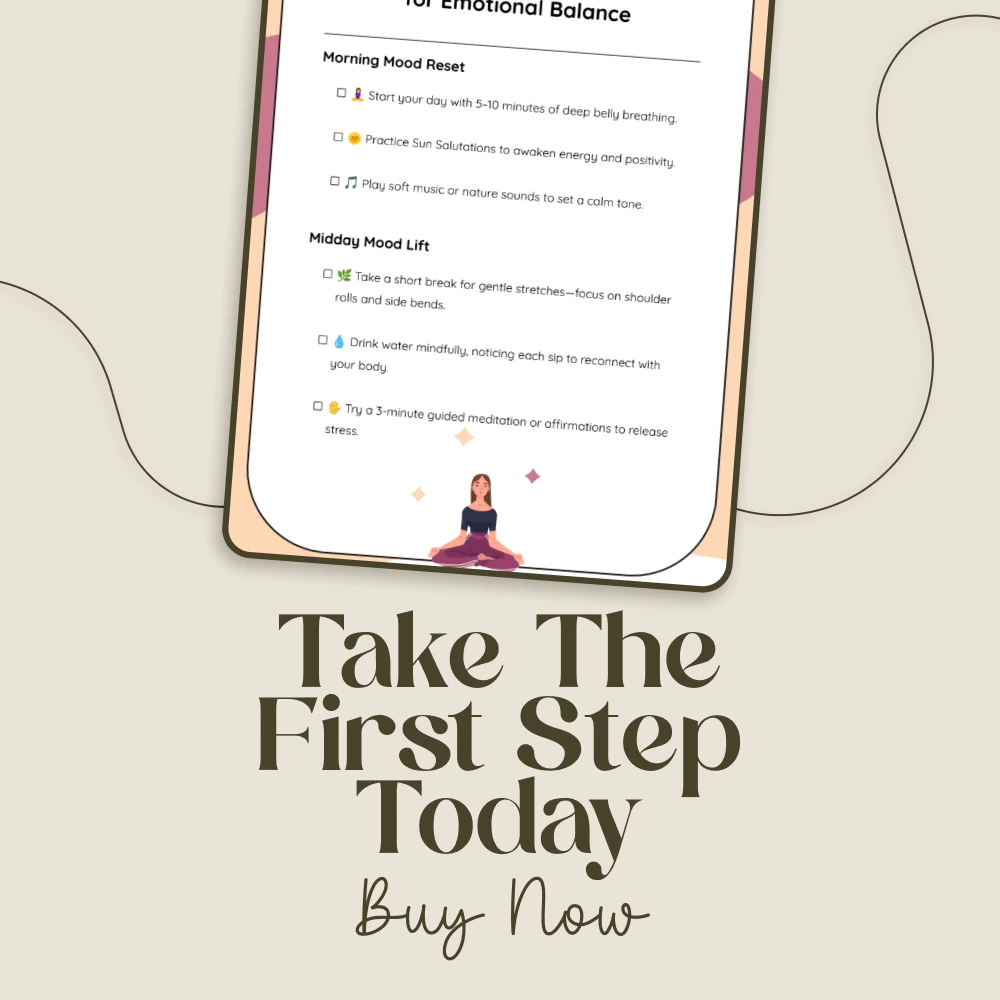 Yoga Checklist for Emotional Balance | Digital Download | Yoga for Emotional Balance and Mood Swings | Mindful Poses & Daily Practices for Stress Relief, Gratitude & Inner Calm - Image 7
