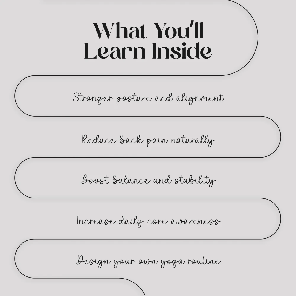 Strong from the Inside Out: Building Core Strength with Yoga | Yoga eBook, Digital Download, Core Strength Guide, Fitness & Wellness Checklist - Image 4