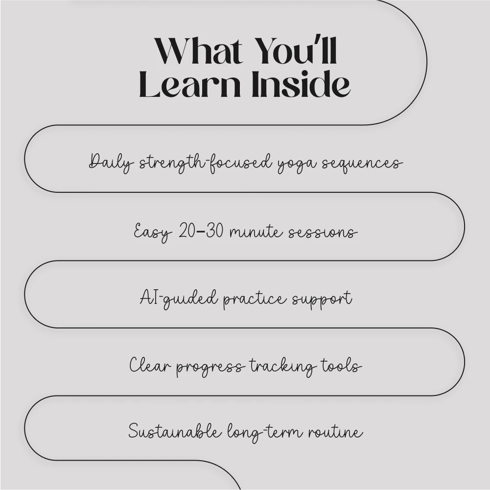 30-Day Strength Yoga Challenge | Digital Download Guide, eBook & Checklist for Building Yoga Strength, Daily Sequences & AI-Guided Routines - Image 4