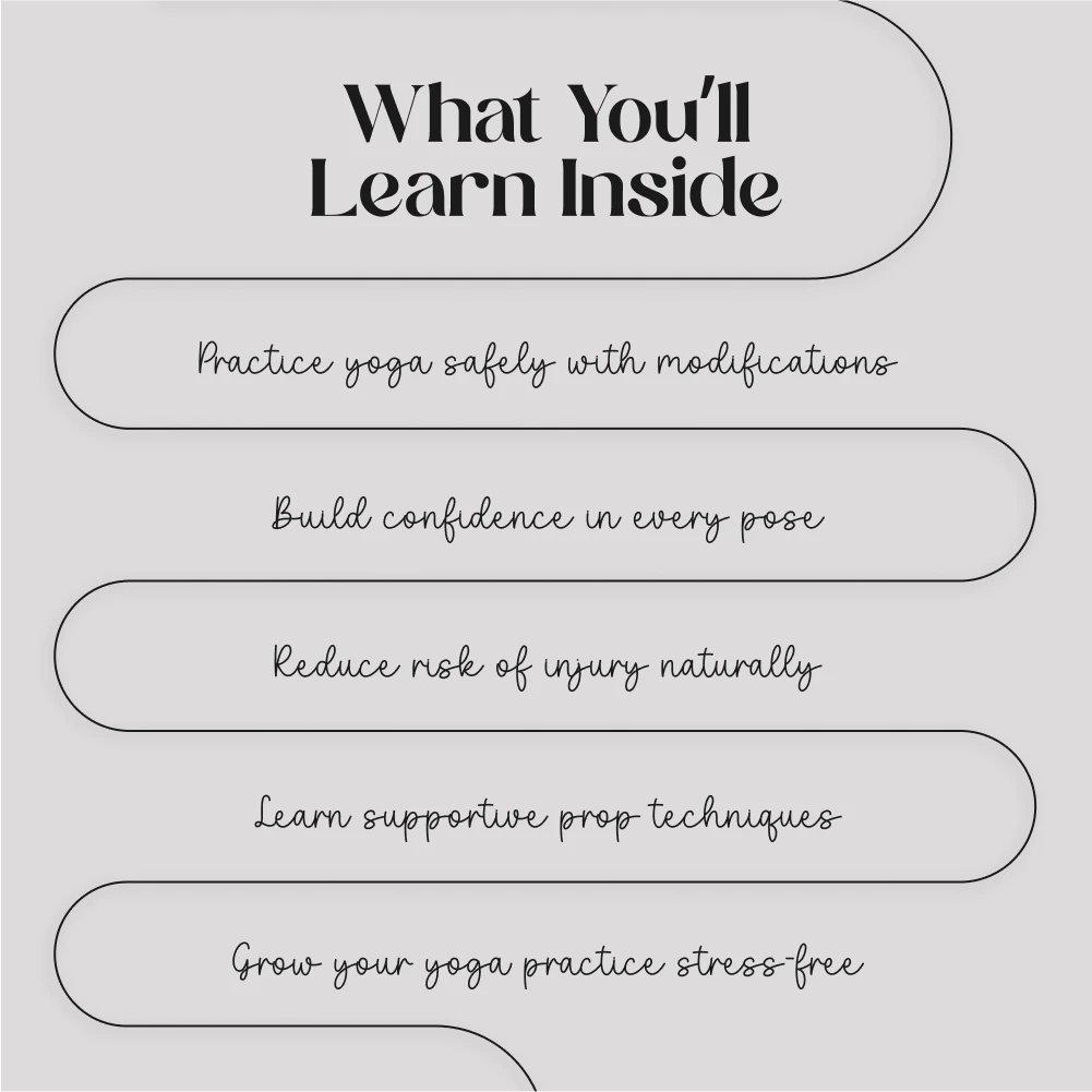 A Beginner’s Guide to Safe Yoga Modifications | Digital Download eBook for Beginners, Gentle Yoga, and Accessible Practice - Image 4