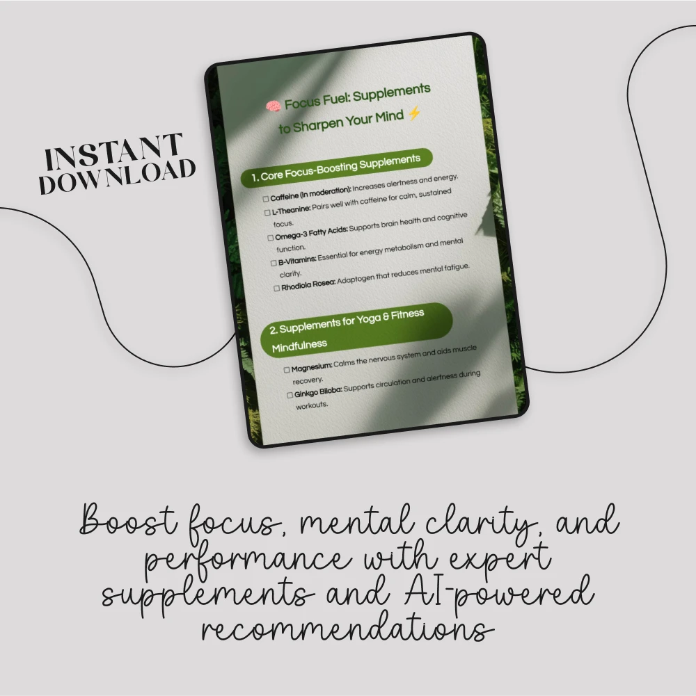 Focus Fuel: Supplements to Sharpen Your Mind – Enhance Focus, Clarity, and Performance with These Essential Supplements - Image 3