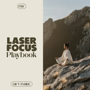 Laser Focus Playbook – Printable Productivity Checklist for How to Stay Focused and Avoid Distractions