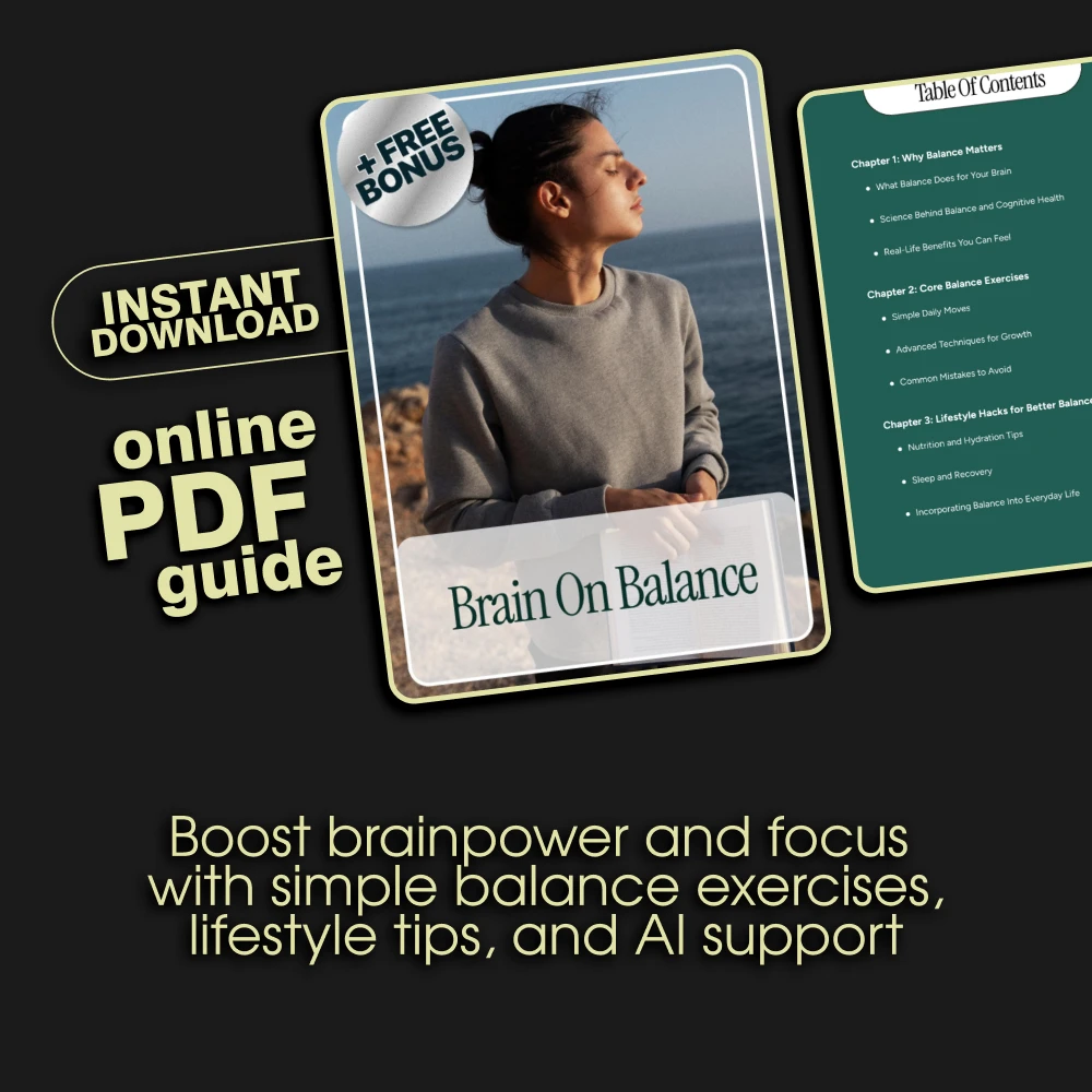 Brain on Balance | Guide for Balance Training for Brain Health, Exercises, Lifestyle Hacks & AI Tools - Image 3