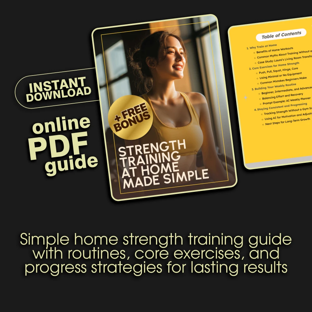 Strength Training at Home Made Simple | Easy Home Workout Guide for Beginners to Advanced Fitness - Image 3
