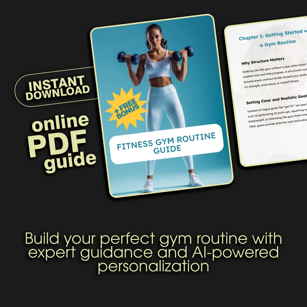 Fitness Gym Routine Guide Digital Download | Ultimate Workout Plan for Strength & Consistency | Beginner to Advanced Gym Training Program - Image 3