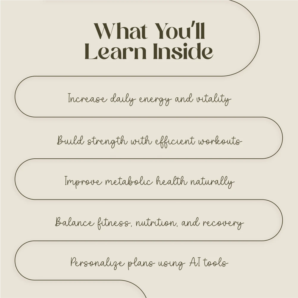Workouts to Boost Your Health and Energy | Digital Fitness Guide for Metabolic Health, HIIT, Strength Training, and AI-Powered Wellness Planning - Image 4