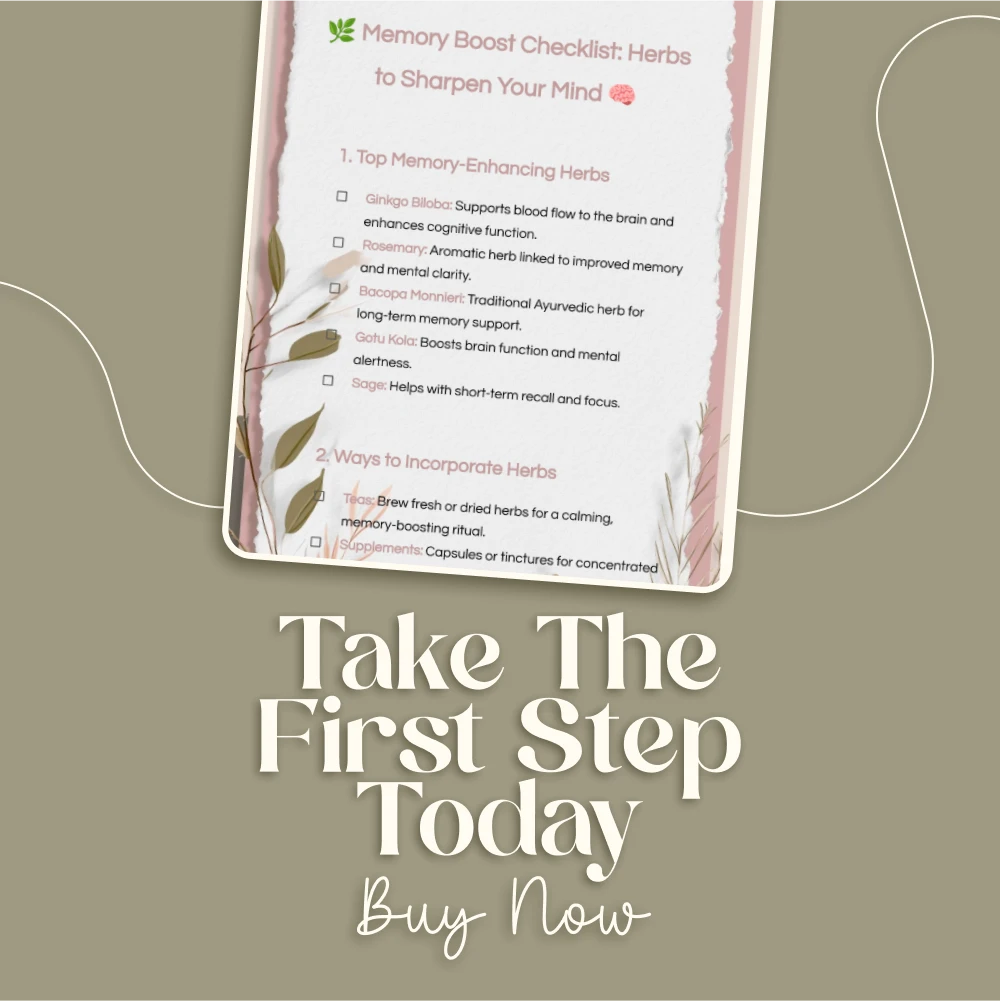 Memory Boost Checklist: Herbs to Sharpen Your Mind - Enhance Focus, Clarity & Mental Power - Image 6