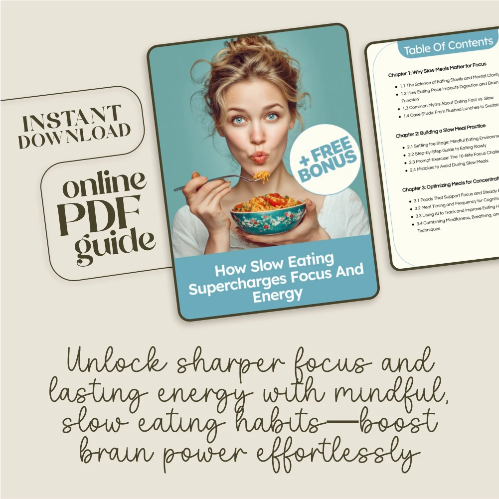 How Slow Eating Supercharges Focus and Energy: A Digital Guide to Boosting Mental Clarity and Productivity - Image 3