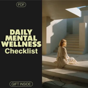 Your Daily Mental Wellness Checklist | Printable Self Care Routine, Mindfulness Journal, Mental Health eBook & Digital Download