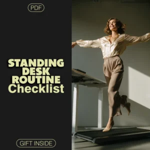 The Standing Desk Routine Checklist | Standing Desk Routines to Boost Concentration | Digital Download Productivity Checklist