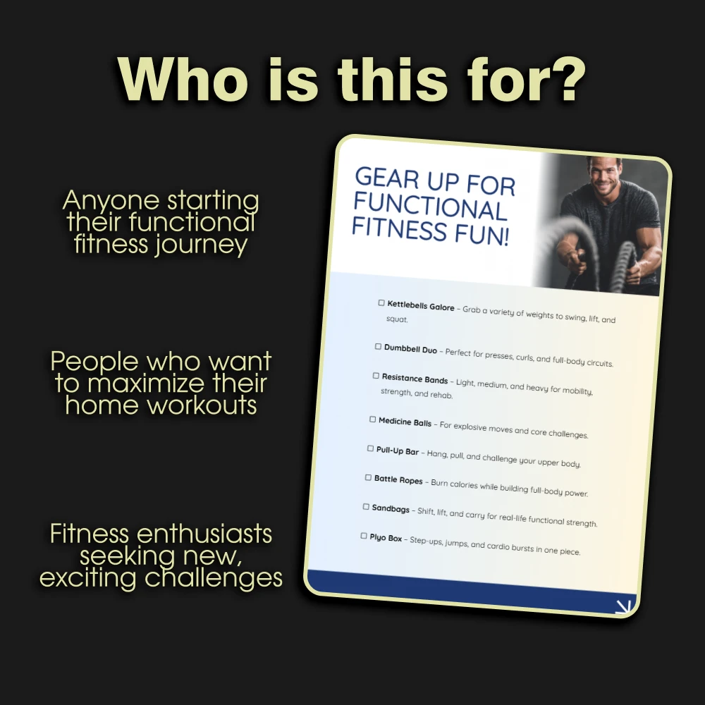 Gear Up for Functional Fitness Fun! | Your Ultimate Functional Fitness Training Equipment Checklist Digital Download - Image 5