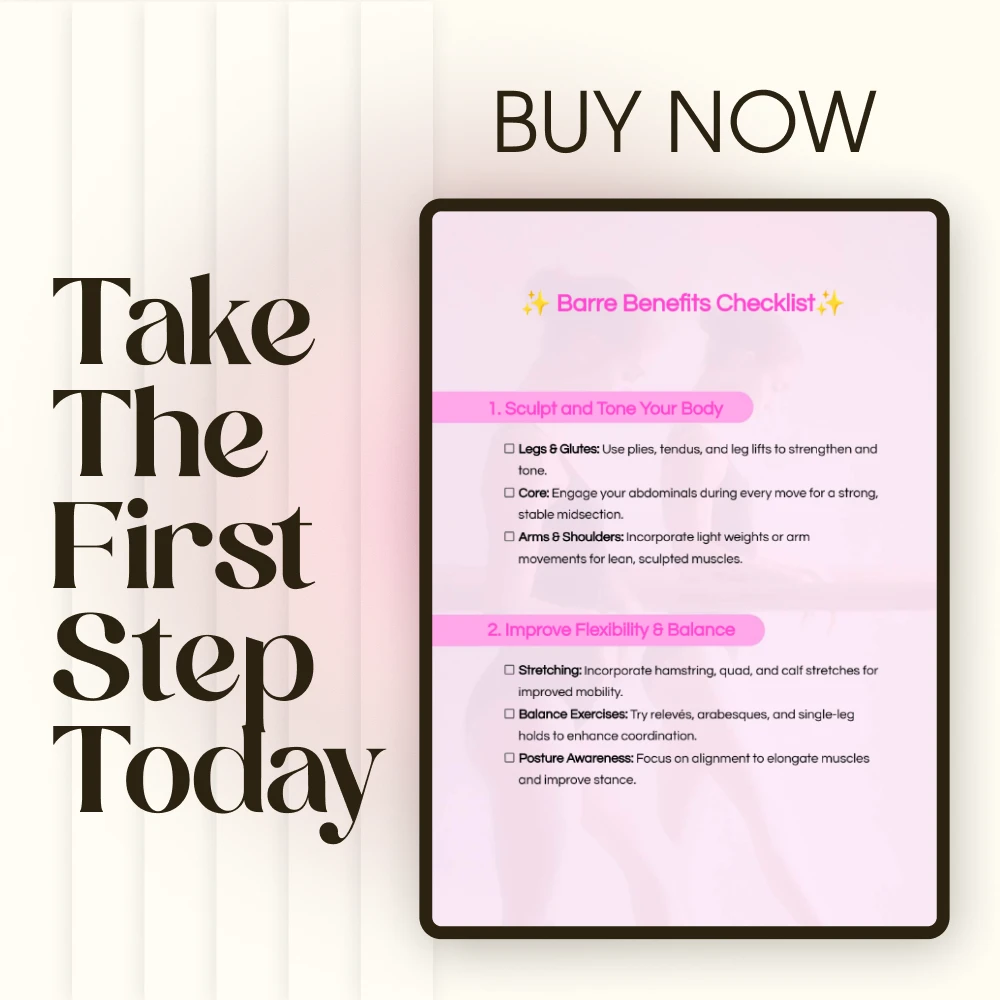 Barre Benefits Checklist | Digital Download PDF | Printable Fitness Guide for Sculpting, Toning, Flexibility, Balance & Endurance | Benefits of Barre Workout - Image 7