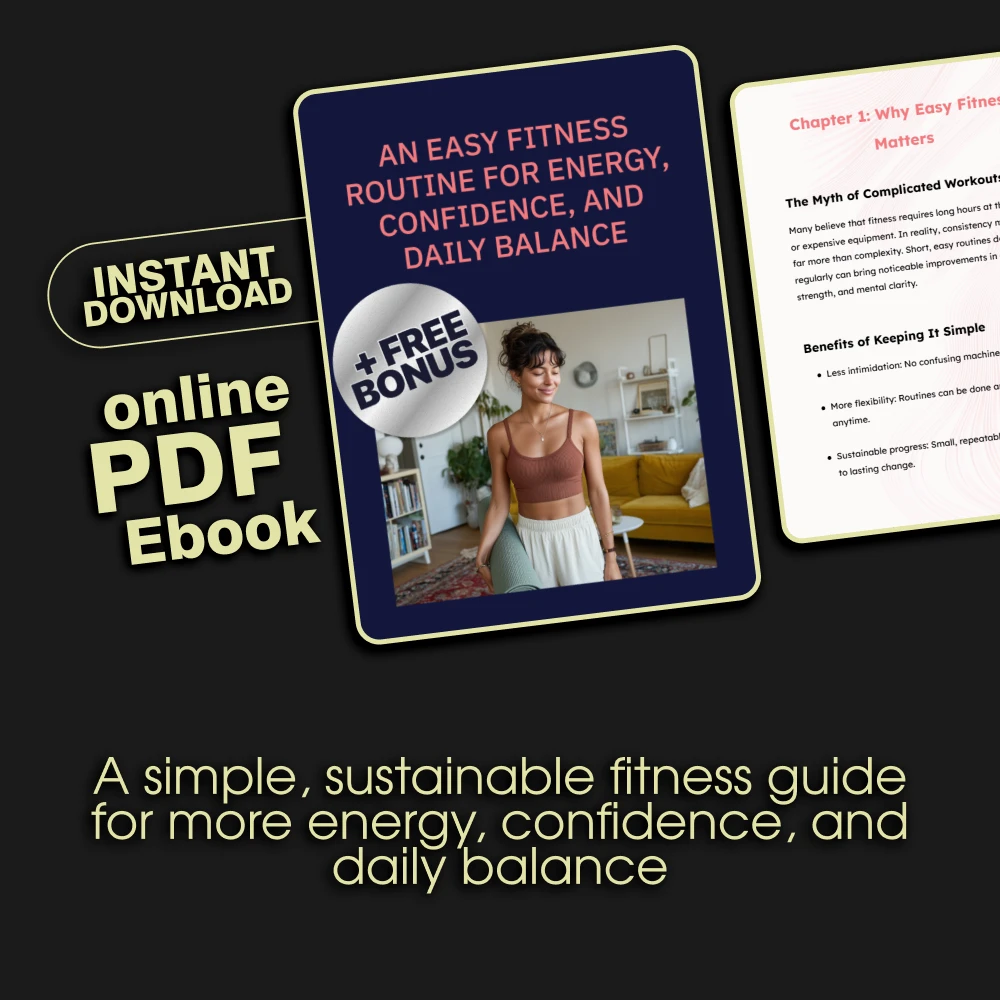 An Easy Fitness Routine for Energy, Confidence, and Daily Balance | Simple Home Workout Guide eBook Download - Image 3