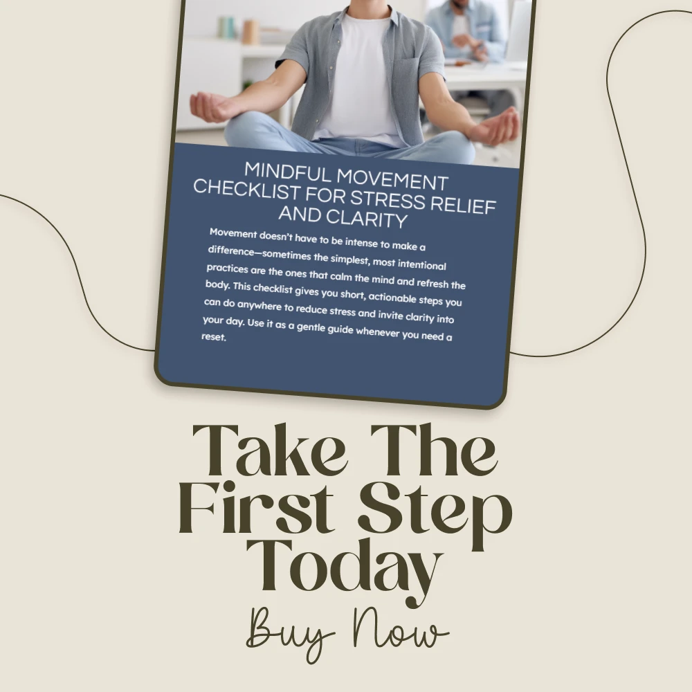 Mindful Movement Checklist for Stress Relief and Clarity | Printable Mindfulness Guide | Instant Download for Mindful Movement for Stress Reduction and Clarity | Self-Care Routine for Calm & Focus - Image 7