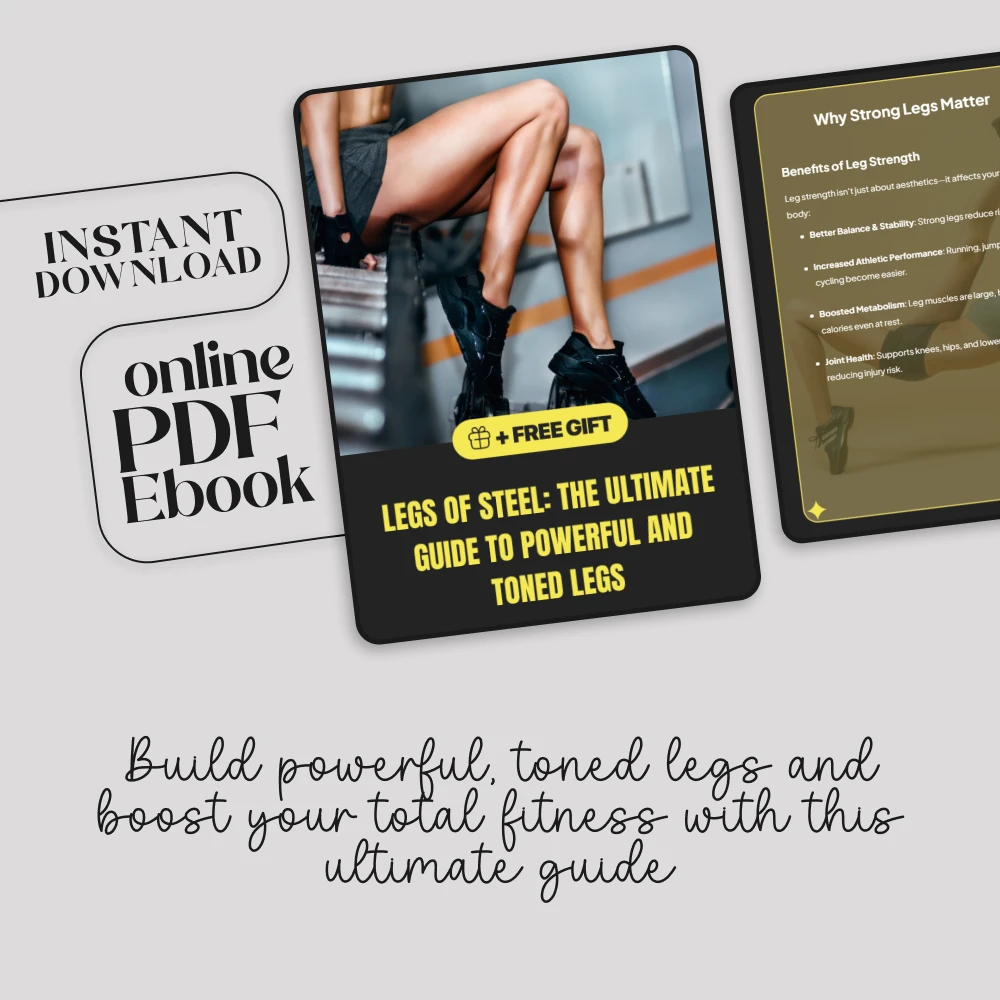 Legs of Steel: The Ultimate Guide to Powerful and Toned Legs | Leg Workouts Ebook | Digital Download Fitness Guide - Image 3