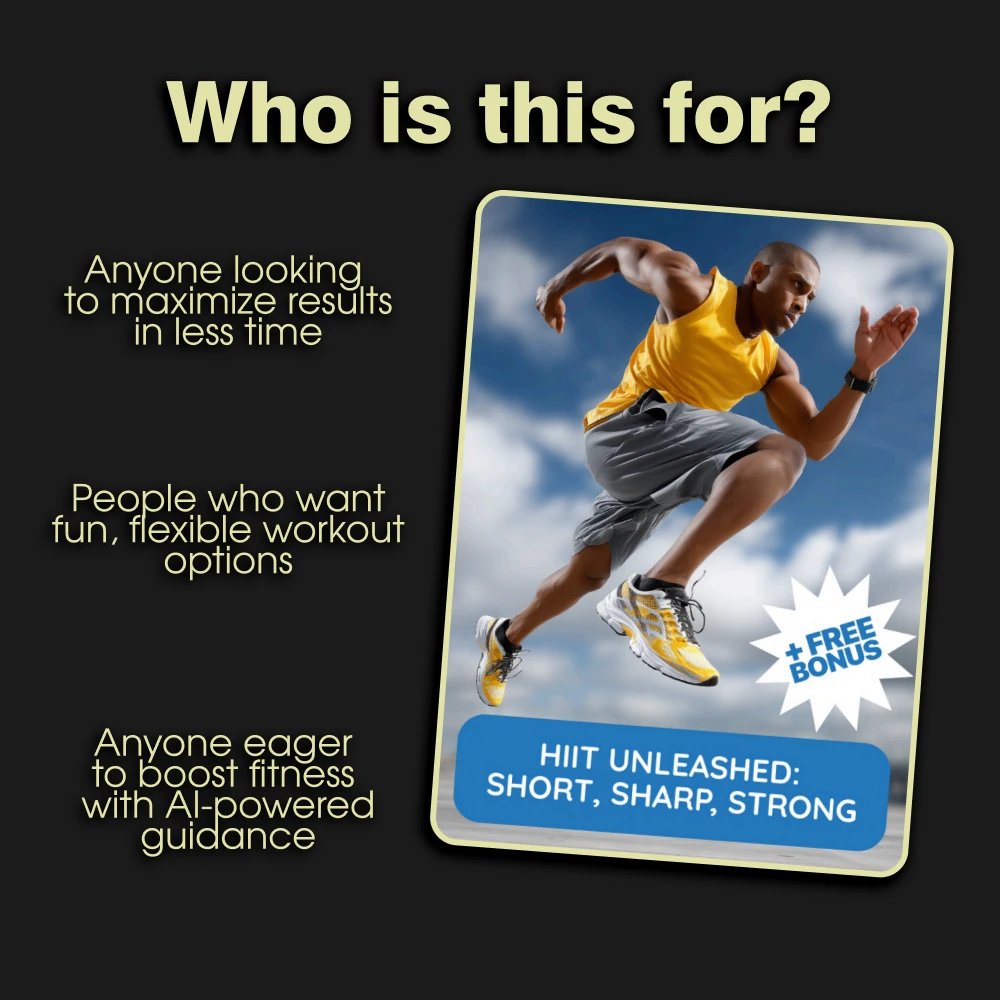 HIIT Unleashed: Short, Sharp, Strong 💪 | High Interval Workout Digital Guide for Fitness Routines, AI Training Prompts & Progress Tracking - Image 5