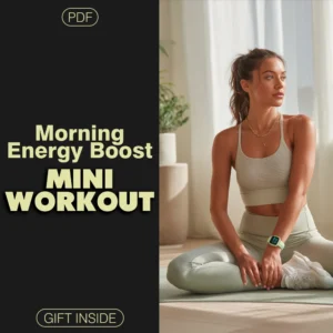 Morning Energy Boost Mini Workout Checklist | Instant Digital Download | Quick Morning Mini Workouts for Energy