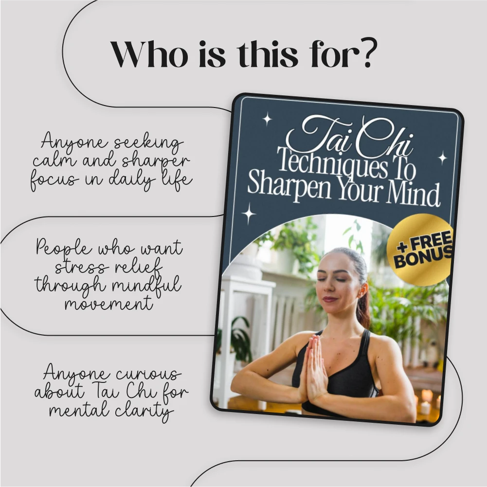 Tai Chi Techniques to Sharpen Your Mind | Focus & Mindfulness eBook for Mental Clarity, Cognitive Health & Stress Relief | Digital Download Guide for Beginners & Wellness Enthusiasts - Image 5