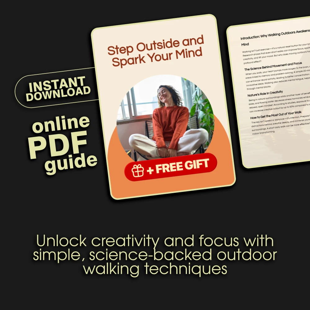Step Outside and Spark Your Mind: A Digital Guide to Walking Outdoors to Reset Focus and Creativity, Mindfulness Walk eBook - Image 3