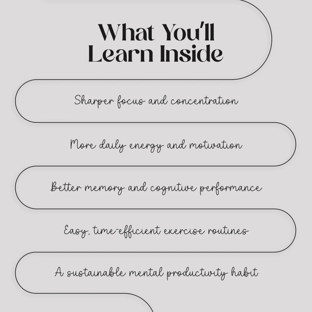 Power Up Your Mind with Quick HIIT Workouts: Digital Guide with Short HIIT Routines to Increase Focus - Image 4