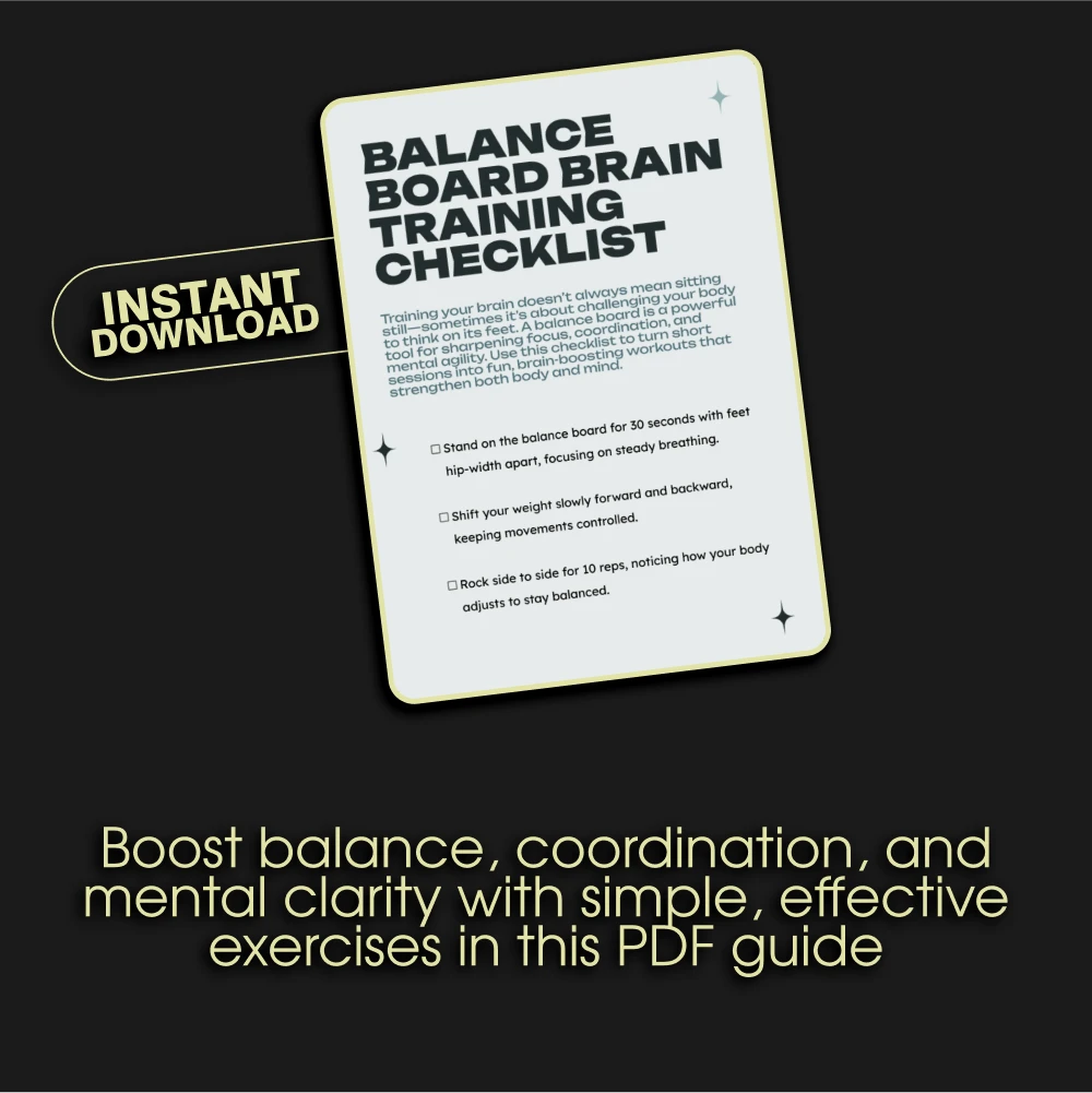 Balance Board Brain Training Checklist - Boost Focus, Stability, and Coordination - Image 3