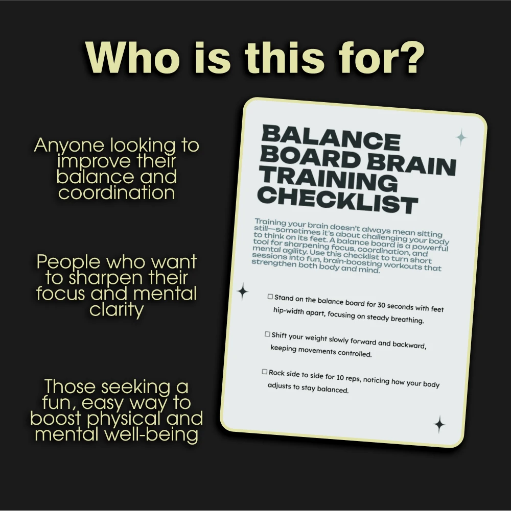 Balance Board Brain Training Checklist - Boost Focus, Stability, and Coordination - Image 5