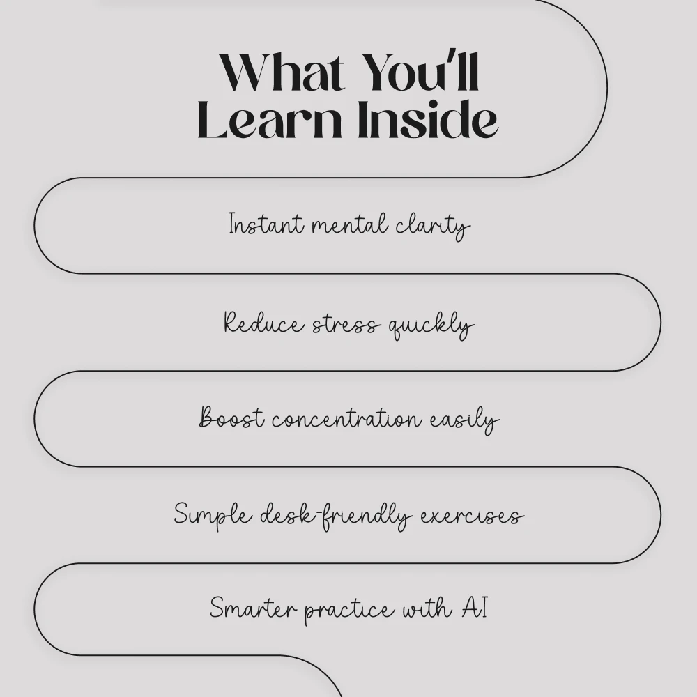 Breathing Exercises Checklist to Boost Focus | Digital Download | Breathing Exercises to Reset Attention - Image 4