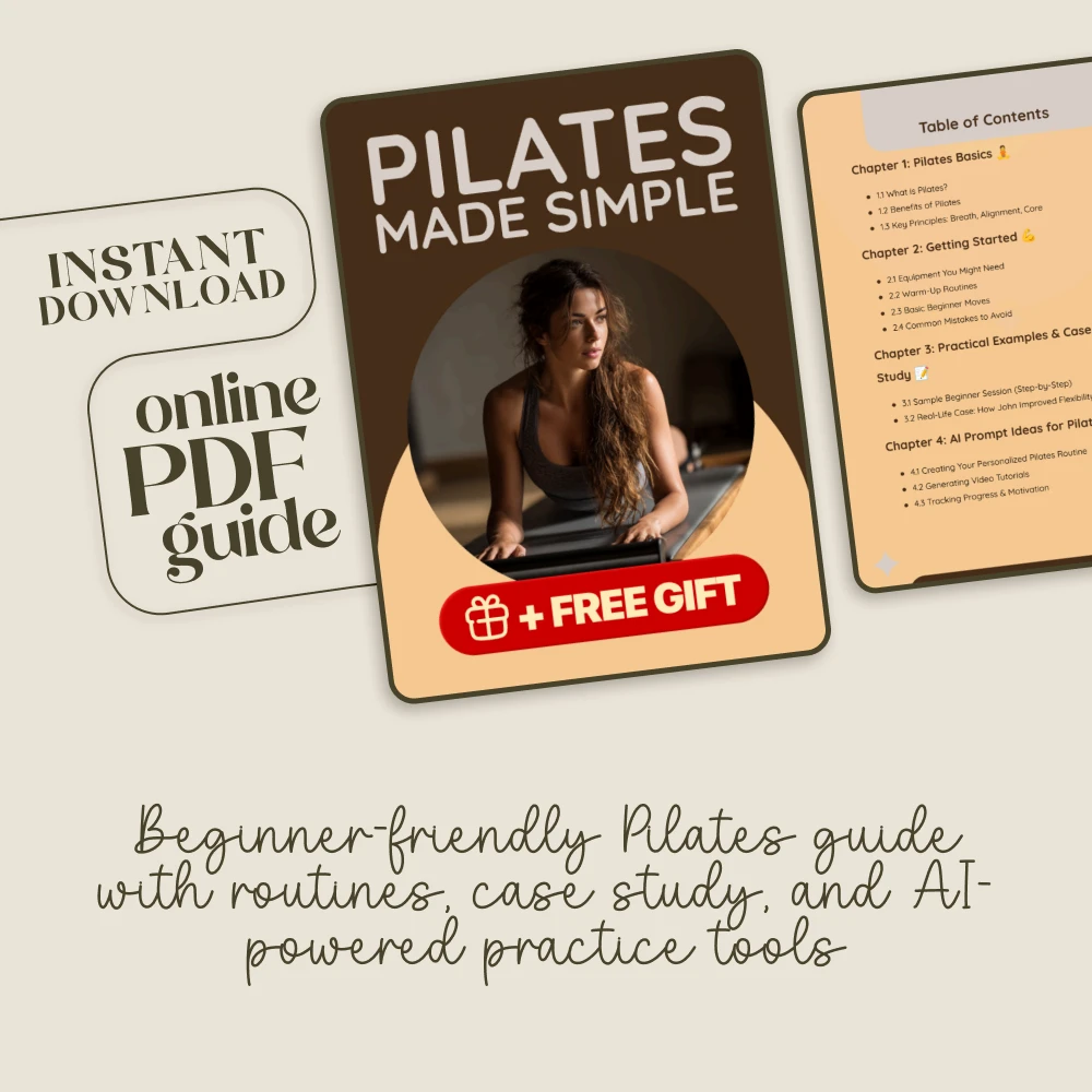 Pilates Made Simple | Beginner-Friendly Guide to Pilates for Beginners with Basics, Routines & AI Prompts - Image 3