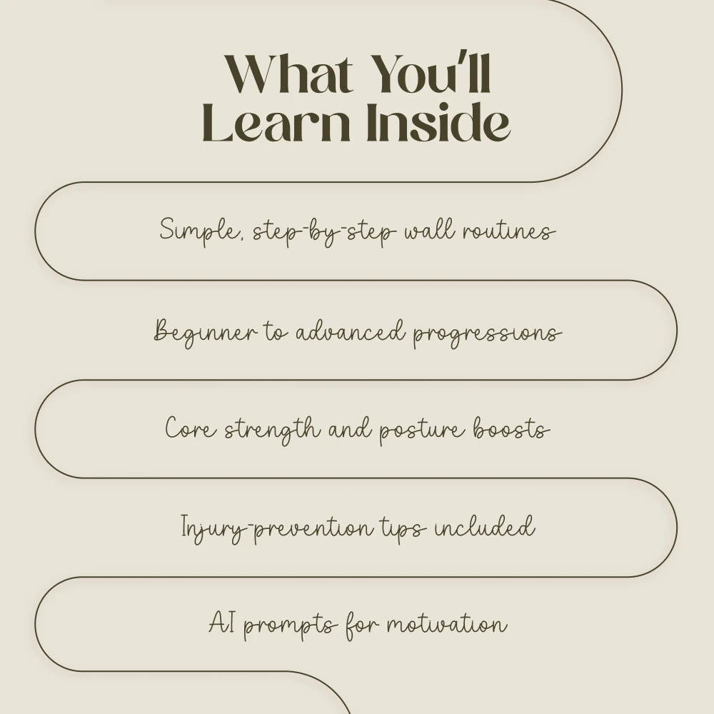 Wall Pilates Workouts: Strength, Stretch & Sculpt πͺπ§ββοΈ | Digital Download eBook | Wall Pilates Workouts for Beginners, Intermediate & Advanced Levels - Image 4