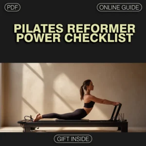 Pilates Reformer Power Checklist | Digital Download Pilates Reformer Workout Guide for Core Strength, Flexibility & Posture