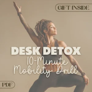 Desk Detox: 10-Minute Mobility Drill Checklist to Undo Sitting All Day | Digital Download | Office Stretching Guide | Printable Mobility Routine | Wellness eBook for Desk Workers