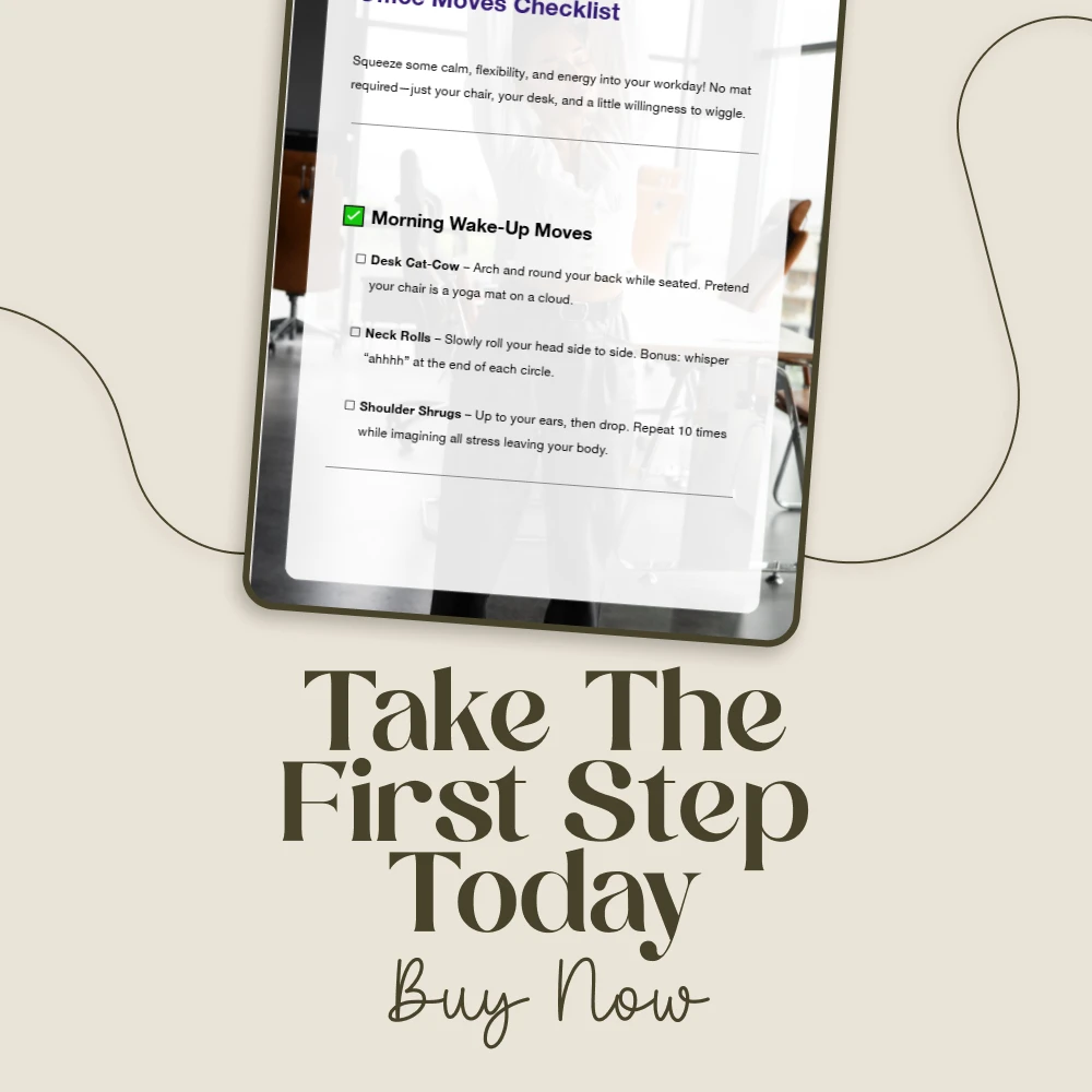 Stretch & Zen: Yoga-Inspired Office Moves Checklist | Digital Download for Desk Stretches & Stress Relief - Image 7