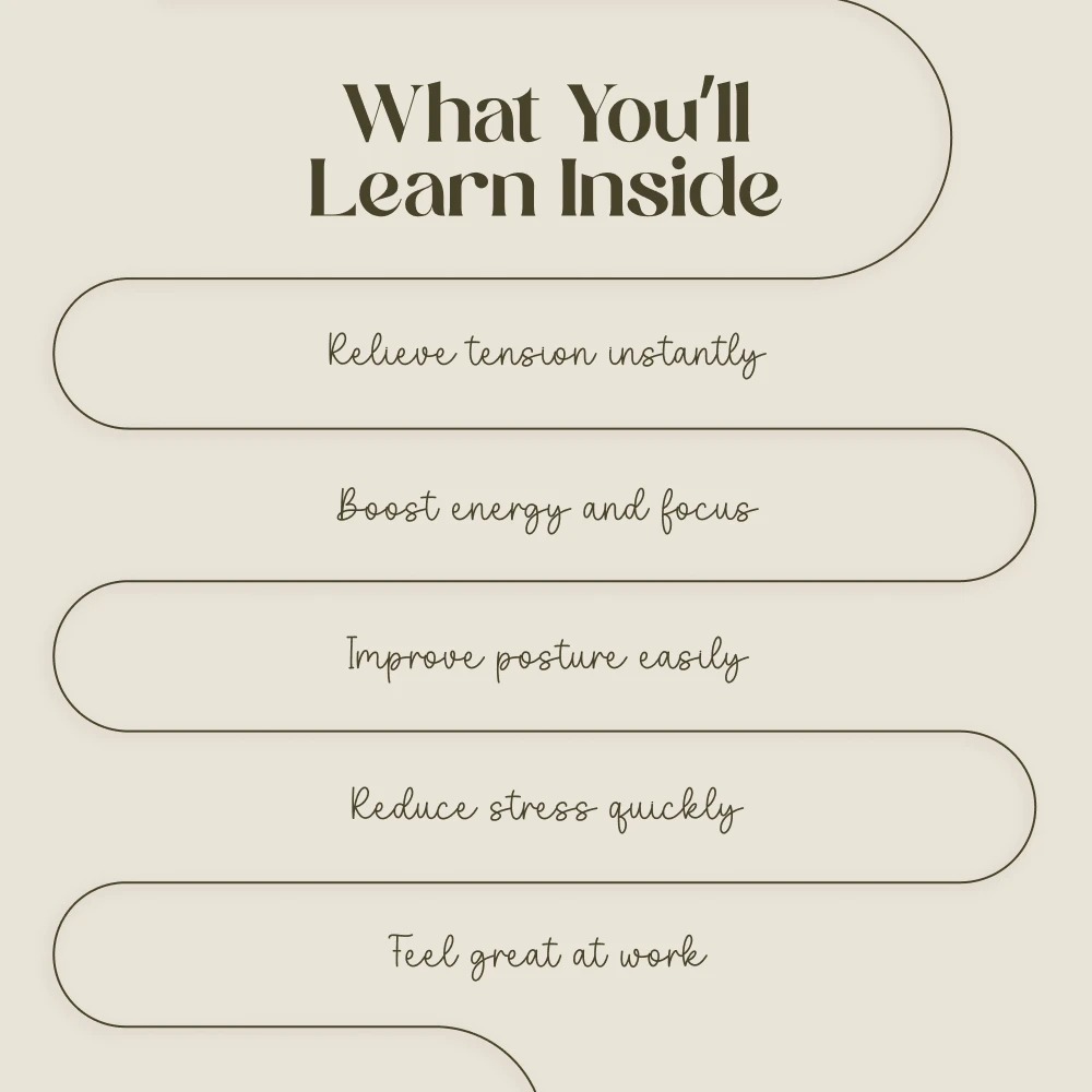 Stretch & Zen: Yoga-Inspired Office Moves Checklist | Digital Download for Desk Stretches & Stress Relief - Image 4