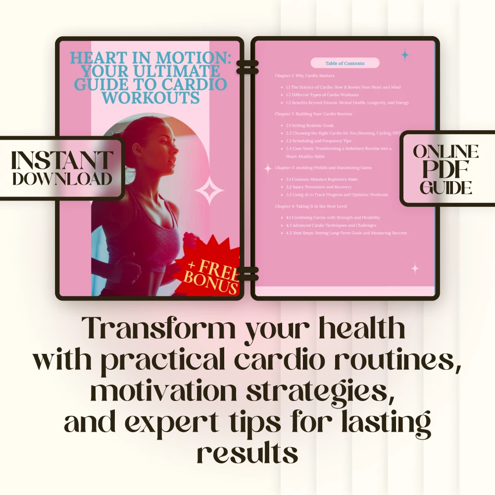 Heart in Motion: Your Ultimate Guide to Cardio Workouts – Digital Fitness Guide for Beginners & Advanced Training - Image 3