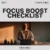 10-Minute Focus Boost Checklist: Zap Distractions & Supercharge Your Brain | Productivity Printable | Digital Download | Focus Guide | Self Improvement eBook | Mindfulness & Motivation Tool